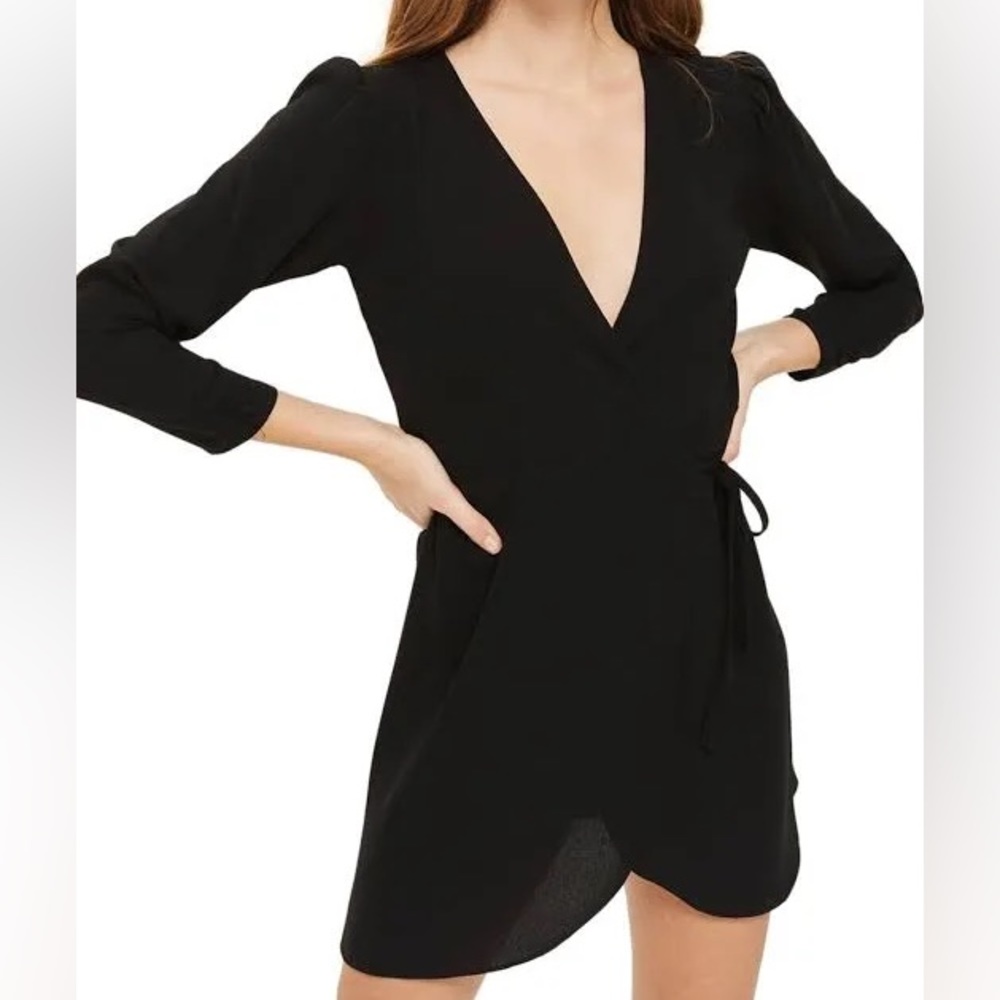 Top shop wrap mini dress. Size 6.